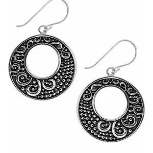 ESSENTIALS DISK DROP ANTIQUE INSPIRED DESIGN EARRINGS NWT